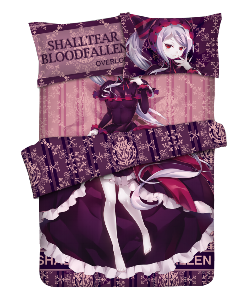 Shalltear bloodfallen-Overlord Anime Bed Blanket Duvet Cover with Pillow Covers